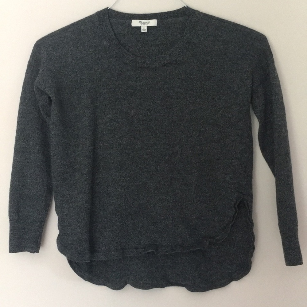 Madewell charcoal  crew sweater